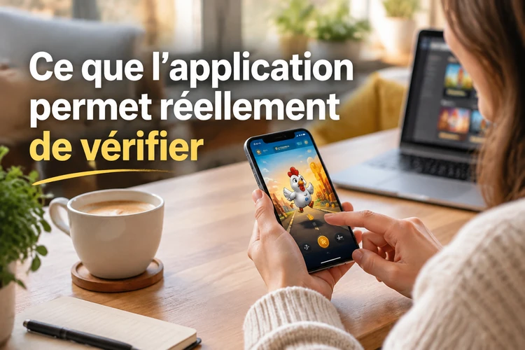 Ce que l’application permet réellement de vérifier