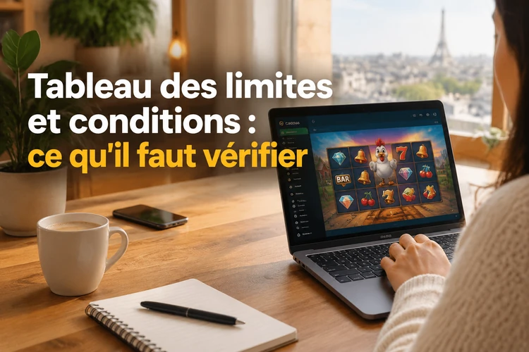 Tableau des limites et conditions : ce qu'il faut vérifier