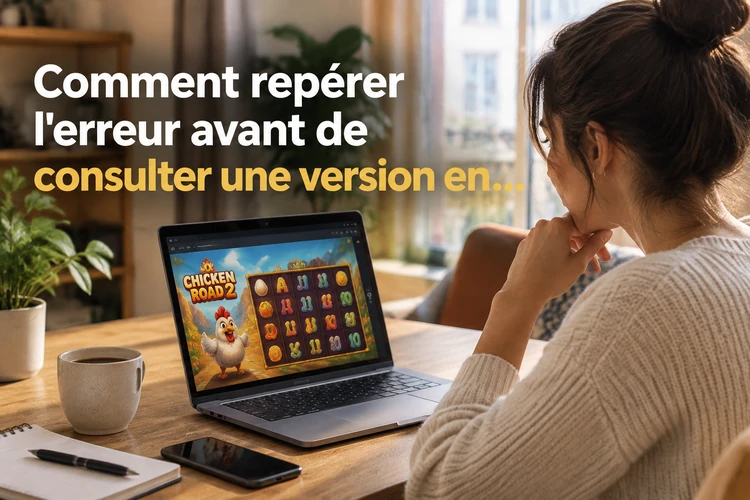 Comment repérer l'erreur avant de consulter une version en ligne avec chicken road 2 slot