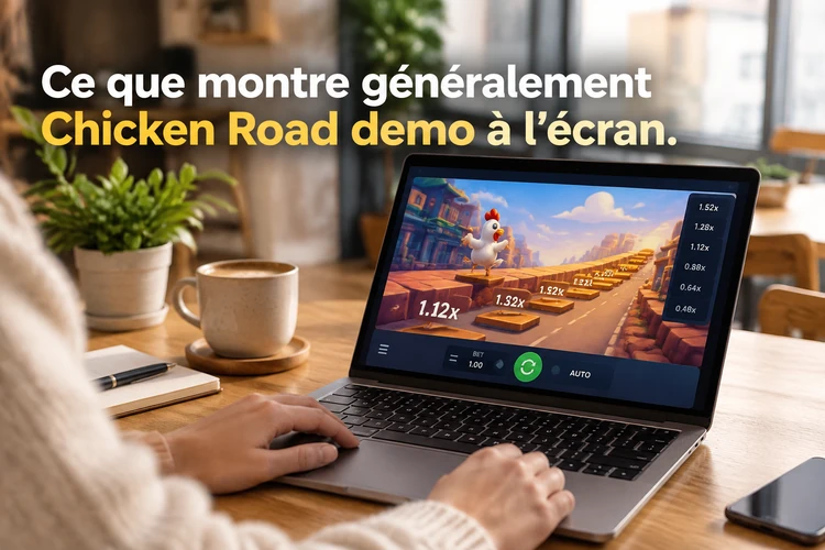 Ce que montre généralement Chicken Road demo à l’écran